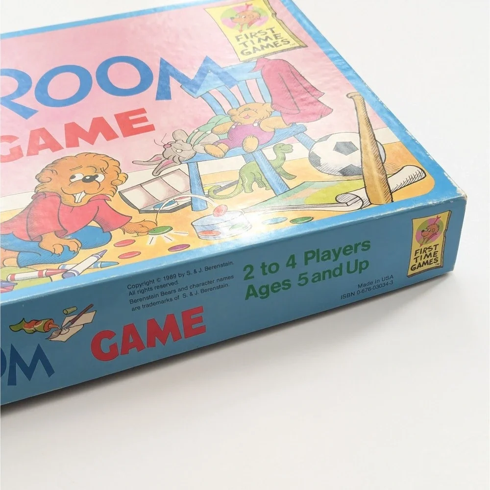 Berenstain Bears Messy Room Board Game 1989 Complete Vintage Puzzle Game EUC!